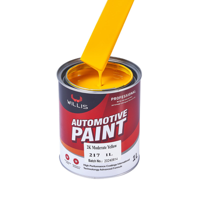 Thermosetting Hoogglans Solid Car Body Filler Hardener 2K Gele acryl spuitverf auto carrosserie reparatie verf