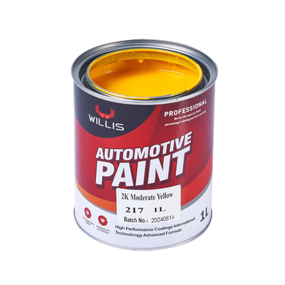 Thermosetting Hoogglans Solid Car Body Filler Hardener 2K Gele acryl spuitverf auto carrosserie reparatie verf