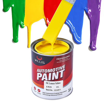 Aanpasbaar 60um Thermosetting Solid Color 1K Auto Verf Acryl Car Spray Verf Auto Refinish Verf