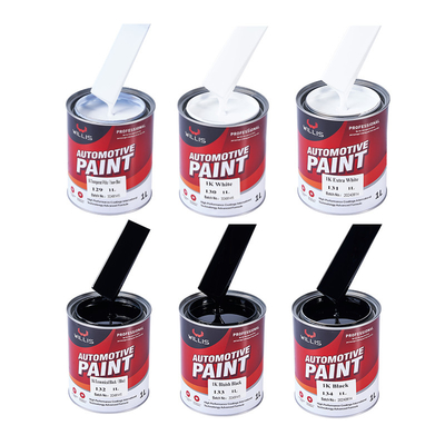 Aanpasbaar 60um Thermosetting Solid Color 1K Auto Verf Acryl Car Spray Verf Auto Refinish Verf