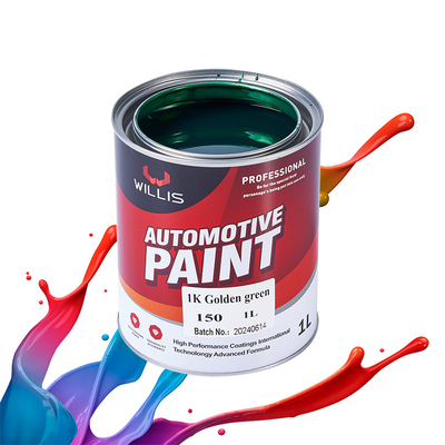 Geel Hoogglanzend 1k Basecoat Autoverf Dunner Acryl Car Spray Verf Aanpassing Auto Verf Kleuren Auto Body Verf