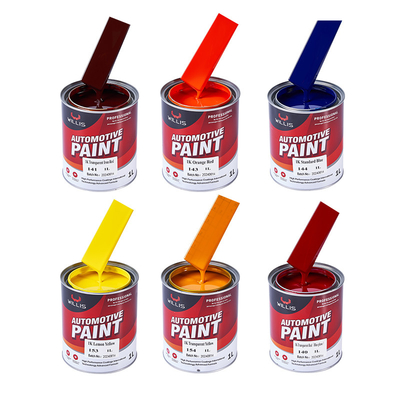 Geel Hoogglanzend 1k Basecoat Autoverf Dunner Acryl Car Spray Verf Aanpassing Auto Verf Kleuren Auto Body Verf
