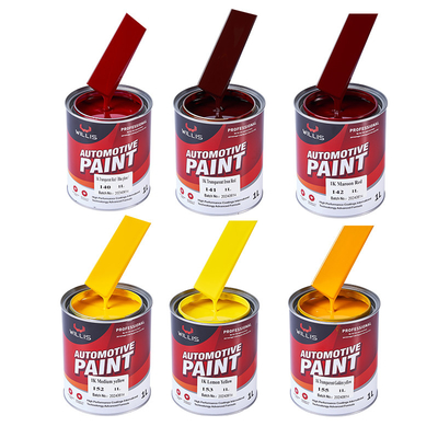 Geel Hoogglanzend 1k Basecoat Autoverf Dunner Acryl Car Spray Verf Aanpassing Auto Verf Kleuren Auto Body Verf
