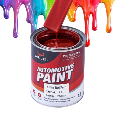Acrylische parelvormige autopent Hoge kleur verzadiging 1K fijnrode parel metalen autopent Automotive thinner