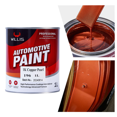 Fabrieksvoorziening Acryllak 1K Basecoat Pearl Auto Verf 1K Koper Perl OEM Beschikbaar Auto Refinish Spray Auto Verf