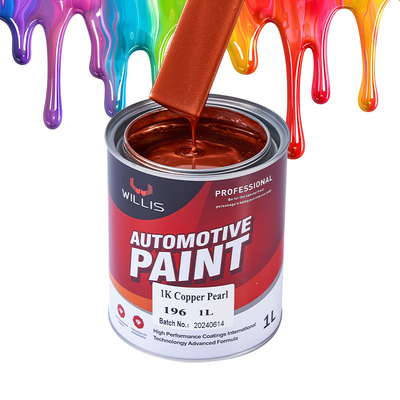 Fabrieksvoorziening Acryllak 1K Basecoat Pearl Auto Verf 1K Koper Perl OEM Beschikbaar Auto Refinish Spray Auto Verf