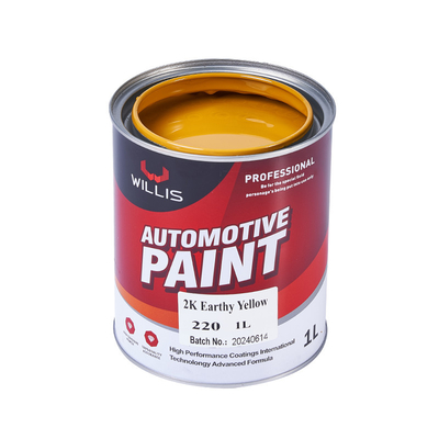 Vaste metalen 2K aardige gele autoverf, heldere vloeibare 2k automobielverf Automobielverf fabrikant
