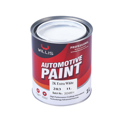 Metalen wit 2K Solid Paint Car Body Touch Up Spray Water Resistance Auto Refinish Paint 2k Spray Paint