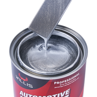 Vloeibare coating Zwart zilver autoverf, Mat zilver autoverf Voor plastic bumpers 1K Grob zilver metalen automobiel
