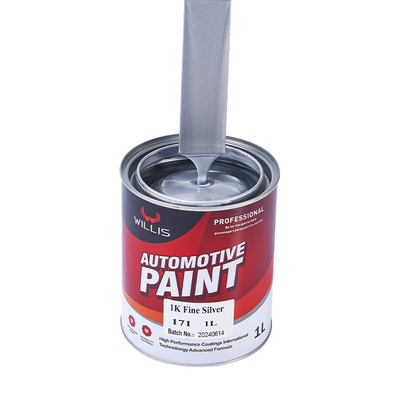 Hoge helderheid Zilveren basis coat verf, body filler 1K Tint basis verf Metalen automobiel verf Zilveren verf