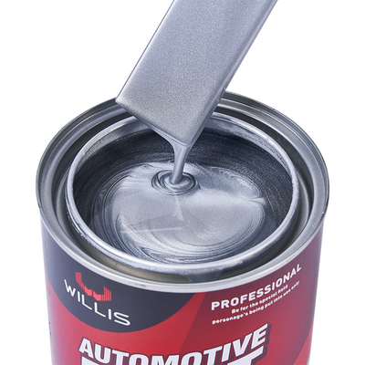 Hoge helderheid Zilveren basis coat verf, body filler 1K Tint basis verf Metalen automobiel verf Zilveren verf