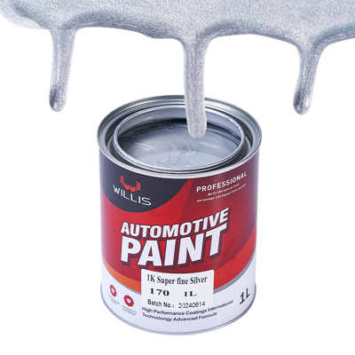 Gemengd blauw glanzend zilver metalen automobielverf hittebestendig verstelbare grootte acryllak sprayverf