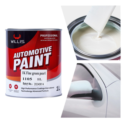 1K fijngroen parelvormig autoverf, hoge kleur verzadiging, heldere acryllak, heldere vacht, hardder, dunner