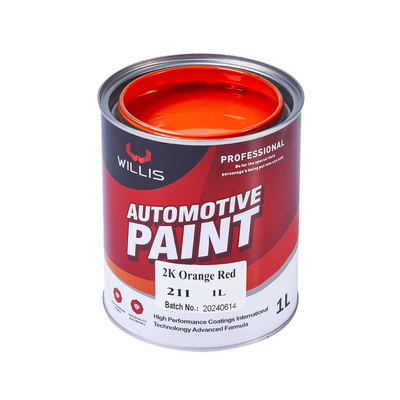 Twee componenten Automotive verf 2k Anti-vergeel rood Auto Refinish