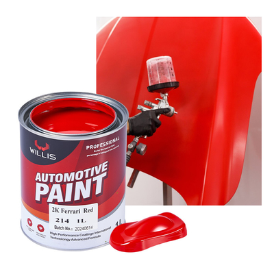 Stoere Rode Kleuren Ferrari Rood 2k Metalen Auto Verf Auto Refinish Auto Restauratie