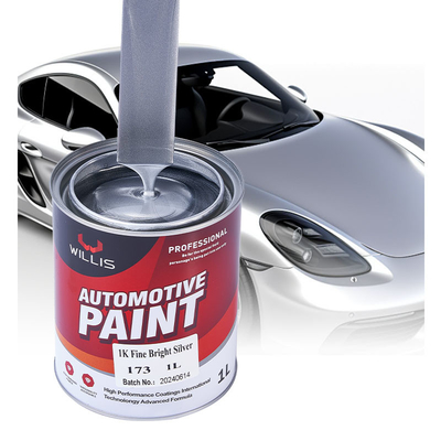 Acryl Pu Verf Hoogglanzend 1k Metalen Zilveren Parel Kristal Parel 2k Vaste Kleuren Auto Refinish Spray Verf Auto Verf