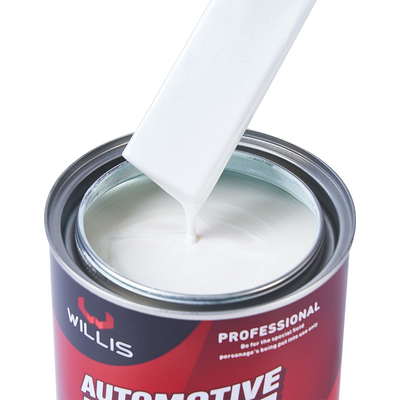 Afwerking van gouden parel autoverf / geel ondoorzichtig acryllak sproeiverf dunner autoverf