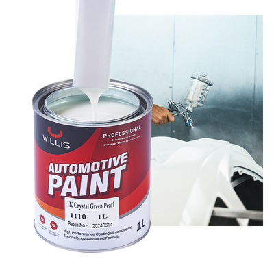Afwerking van gouden parel autoverf / geel ondoorzichtig acryllak sproeiverf dunner autoverf