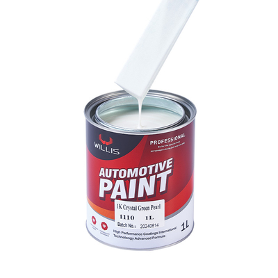 Afwerking van gouden parel autoverf / geel ondoorzichtig acryllak sproeiverf dunner autoverf