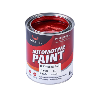 Acrylische flitsende heldere parel Automotive verf hoog vast snel droog keer 1K kristalrood parel acrylische verf kleur