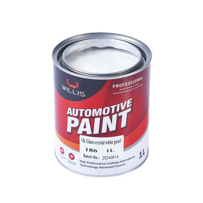 Acryllak metalen parelwitte verf