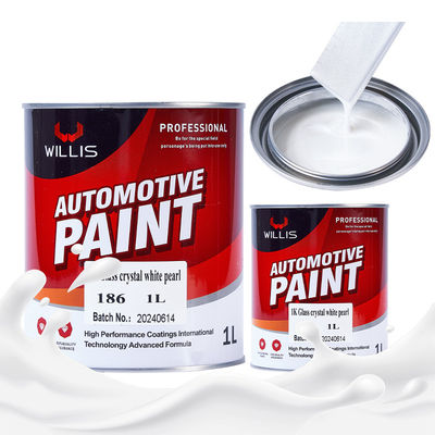 Acryllak metalen parelwitte verf