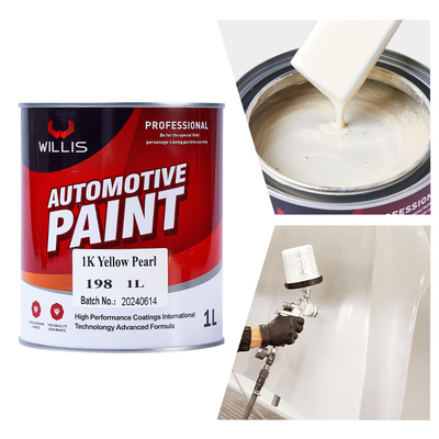 1K Acrylische Parel Auto Verf Geel Parel Duidelijke vacht Verharder Dunner 2K / 1K Kleurverf
