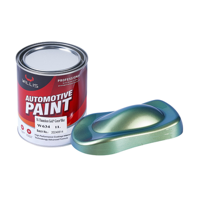 1K Multi Color Changing Pearlescent Illusion Effect Verf Acrylhars Met Blauw Groen Paarse Coating Verf