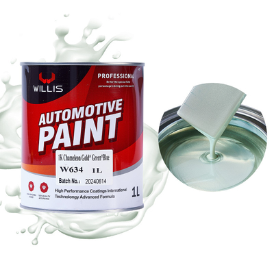 1K Multi Color Changing Pearlescent Illusion Effect Verf Acrylhars Met Blauw Groen Paarse Coating Verf