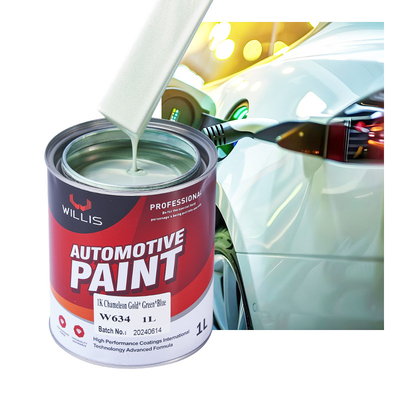 1K Multi Color Changing Pearlescent Illusion Effect Verf Acrylhars Met Blauw Groen Paarse Coating Verf