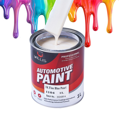 1K basecoat rood / zwart parel autoverf weerbestendige parelrijke autoverf heldere laag verhardende dunner