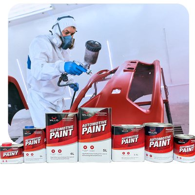 Auto Refinish Automotive Clear Coat Verf Aanpasbaar Matte Afwerking Met Glanzende Afwerking En Transparante Look