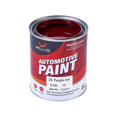 Hoge Kwaliteit 2K Paars Rood Metallic Autolak Hot Selling OEM Fabriekslevering Acrylhars Vloeibare Auto Reparatie Coating