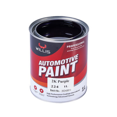 Hoogwaardige paarse 2K vaste verf met acrylhars en spraytoepassing voor automobielreparatie