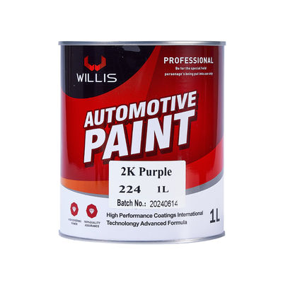 Hoogwaardige paarse 2K vaste verf met acrylhars en spraytoepassing voor automobielreparatie