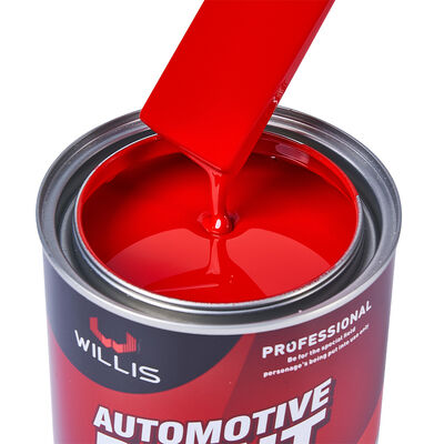 Chinese Rode Acrylhars Automotive Verf Massief 2K Automotive Reparatieverf met Automotive Verdunner Spray voor Plastic Coating