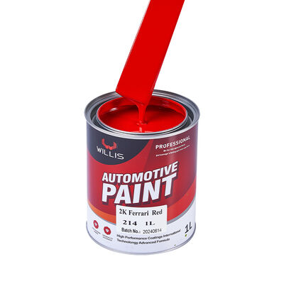 Chinese Rode Acrylhars Automotive Verf Massief 2K Automotive Reparatieverf met Automotive Verdunner Spray voor Plastic Coating