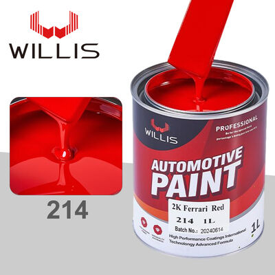 Chinese Rode Acrylhars Automotive Verf Massief 2K Automotive Reparatieverf met Automotive Verdunner Spray voor Plastic Coating