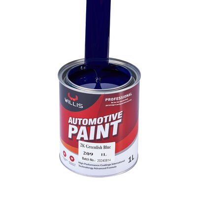 Fabriekslevering WILLIS 2K Groenblauw Autolak Vloeibare Coating Automotive Toppaint Acrylhars Basislaag voor Kunststof Coating