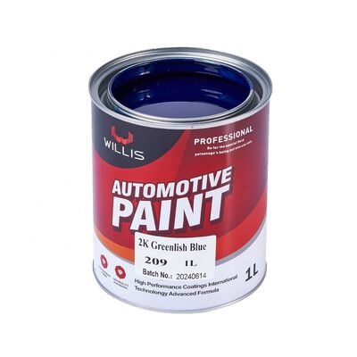 Fabriekslevering WILLIS 2K Groenblauw Autolak Vloeibare Coating Automotive Toppaint Acrylhars Basislaag voor Kunststof Coating