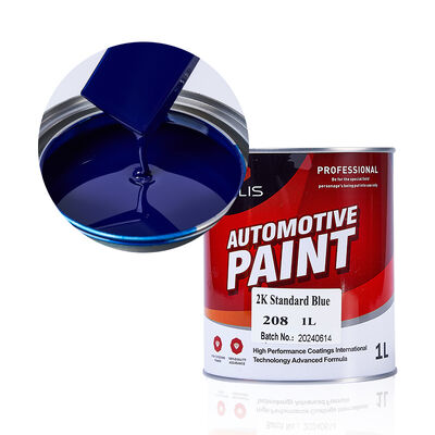 Hot Selling 2K Auto Acrylic Spray Paint Blue Metallic Glossy Car Liquid Coating Topcoat Multiple Colors Factory Supply OEM