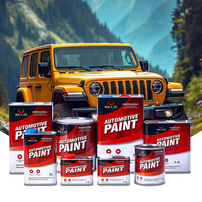 Best Selling WILLIS 2K Red Acrylic Resin Liquid Coating Car & Boat Paint with Spray Application