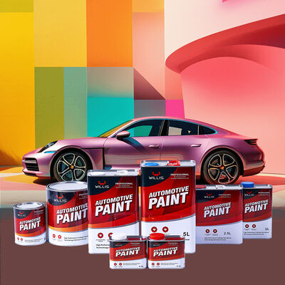WILLIS 2K Acrylhars Solid Color Car Refinish Verf voor Automotive & Metal Repair Spray Application Vloeibare coating