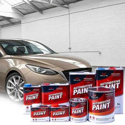 Hoge Kwaliteit WILLIS 2K Medium Geel Acryl Gebaseerde Vloeibare Coating Autolak Auto Spuitreparatie Meubellak