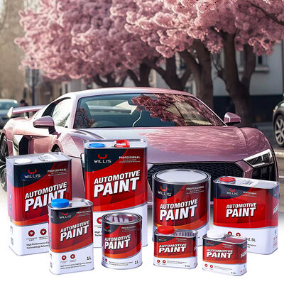 Hoge Kwaliteit WILLIS 2K Medium Geel Acryl Gebaseerde Vloeibare Coating Autolak Auto Spuitreparatie Meubellak
