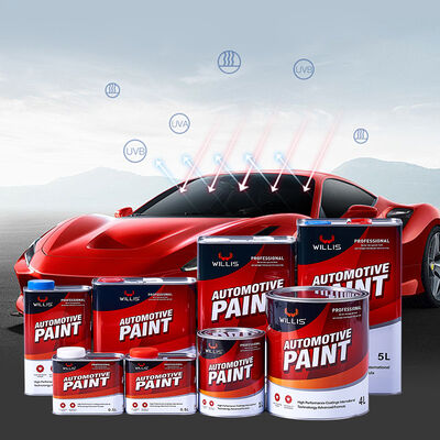 Factory Direct Supply High Quality 2K Medium Yellow Acrylic Based Liquid Coating Car Paint Spray for Auto & Furniture Protection