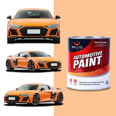 Sustainable Eco WILLIS Car Body Paint Auto Paint 1K 2K Solid Color Acrylic Spray with OEM Code Liquid Coating for Plastic Metal