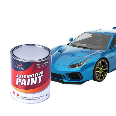 Sustainable Eco WILLIS Car Body Paint Auto Paint 1K 2K Solid Color Acrylic Spray with OEM Code Liquid Coating for Plastic Metal