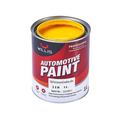 Fabriekslevering Auto Herstel Verf 2K Medium Geel Acryl Vloeibare Coating Basislaag Topplaag Autospuitverf Kleuren