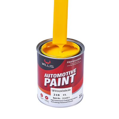 Fabriekslevering Auto Herstel Verf 2K Medium Geel Acryl Vloeibare Coating Basislaag Topplaag Autospuitverf Kleuren